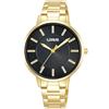 Lorus Orologio da donna al quarzo in acciaio inossidabile con cinturino in metallo, Oro - RG216VX9