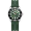 swiss alpine military Orologio analogico al quarzo da uomo 7034.1 silicone, Acciaio/Verde/Verde-Sw - 1838sam