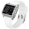 Forrader Orologio digitale quadrato da uomo con numeri grandi, quadrante grande, orologio da polso per uomo e donna, impermeabile, LED, unisex, elettronico, con sveglia, data, cronometro, Cinturino