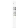SoBuy Mobile Bagno Alto e Stretto, Mobiletto Bagno Salvaspazio Mobiletto a Colonna da Terra con Ripiani Regolabili e Cassetto Armadietto per WC e Lavanderia 20×20×180 cm Bianco BZR34-II-W