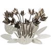 Arti & Mestieri Ciclamino - Centro Tavola Decorativo di Design 100% Made in Italy - in Ferro, 38 x 24 cm - Avorio Bronzo