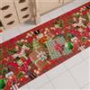 PETTI Artigiani Italiani - Tappeto Natalizio Cucina Antiscivolo Lavabile in Lavatrice, Passatoia Natalizia, Decorazione Natale Cucina 52x280 cm Soldatini, Made in italy