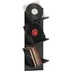 VCM sulda Tavolino Disco, Legno, Nero, 106,5 x 33 x 25,6 cm