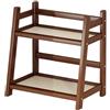 Generico Porta Tazze Da Caffè - Organizer Caffe Portatazze Da Appoggio | Supporto Per Tazza Da Caffè Rustico | Porta Tazze Da Bancone A 2 Livelli | Organizzatore Per Bar Del , Stile Finto Rattan, Ripiano