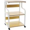 Duoruameng Tavolo per stampante con ruote, 3 livelli, supporto per stampante portatile, 50 x 40 x 74,5 cm, supporto per stampante per ufficio, casa