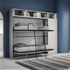LIBEROSHOPPING.eu - LA TUA CASA IN UN CLIK Letto a castello NABOR a scomparsa con mobili Bianco Frassino (Composizione I)