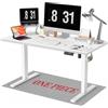 WALKINGDESK Piano intero Scrivania regolabile in altezza, elettrica 140 x 70 cm Scrivania per computer con 4 funzioni di memoria, scrivania sit-stand con piano monoblocco, Bianca