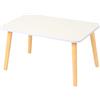 homewell Tavolino quadrato in baia vetrata, basso, sala da tè, tavolino moderno, stile scandinavo, balcone tatami, 60 x 40 x 32 cm