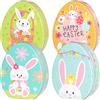 PRETYZOOM 4pezzi Caramelle Forma di Coniglio Scatole Pasquali Colorate per Biscotti e Dolciumi Decorazione per Feste di Pasqua per Regali Festivi