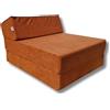 Natalia Spzoo Materasso futon pieghevole lunghezza 160 cm in diversi colori (marron clair)