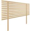 DHOME Testiera in Legno Riciclato DM con Gambe Stile Giapponese Letto Pallet Supporti inclusi (Legno Naturale, 105cm)