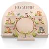GRAVURZEILE Toniebox - Mensola da parete per la cameretta dei bambini, motivo: foresta, personalizzabile con nome, per la conservazione di Toniebox, 1 e 24 figure tonie, superficie magnetica, per
