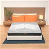 MiaSuite Materasso Matrimoniale 160x200, Memory Foam + Molle Insacchettate, alto 25 cm - Dispositivo Medico Ortopedico, Semi-rigido, Rivestimento Carbon - Box System Perimetrale, Made in Italy | Zefiro