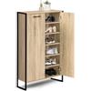 IDMarket - Scarpiera LUIS Armadio a 2 ante di design industriale