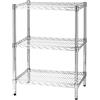 Giordanoshop Scaffale 3 Ripiani 60x45x90 cm in Metallo Cromato Tosini