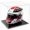 sufe Cavinato acrylics - Teca - vetrina per Casco Auto/Moto in plexiglass con Base Nera