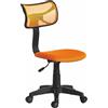 PraTiKo Life Sedia Scrivania Cameretta Modello Easy, Girevole 360°, Altezza Regolabile, Arancio