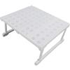 Phefop Ripiano in Memoria Espandibile Multifunzionalmente, Acciaio Al Carbonio e Plastica, capacità di 55 Kg, Soluzione di Archiviazione Perfetta per Cucine e Armadi (Lunghezza 37-48 cm/14,6-18,9