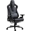 KRAKEN CHAIRS Sedia Gaming Similpelle - Nera Poltrona Gaming Ergonomica Con Cuscino Lombare Memory Foam, Braccioli 4D, Schienale Reclinabile 180°, Gaslift Classe 4, Portata 150 kg