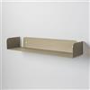 Steelnovo | Dante, Mensola da Parete in Metallo Verniciato, Portalibri, Mensola da Muro Portaoggetti, 80x11x20 cm, Colore Beige, Design Minimal e Moderno, Scaffale da Muro, Made in Italy