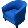 Highdi 2 Pezzi Copripoltrona 1 Posto Chesterfield Elasticizzato, Poltrona Club da Cocktail Antiscivolo Rimovibile Tub Chair Copripoltrona per Camera da Letto Bar (Tinta Unita - Blu Reale)