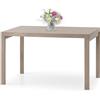 Mar.c.a. Design - Tavolo da Pranzo Allungabile Rettangolare 120x90x76 cm - Allungabile Fino a 240 Cm in Legno - Tortora - Made in Italy