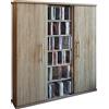 VCM 45029 Santo Torretta CD/Dvd per 450 CD, Rovere-Sonomo, Spazzolato