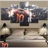 mmbj 5 Panel AS Roma Serie A Tela Stampata Pittura per Living Picture Wall Art HD Stampa Barcelona Football Poster 20x30cmx2 20x40cmx2 20x50cmx1 Frameless