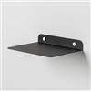 Steelnovo | Zeno, Mensola da Parete in Metallo Verniciato, Mensola da Muro Portaoggetti, 20x3x15 cm, Colore Nero, Design Minimal e Moderno, Scaffale da Muro, Made In Italy