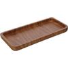 Inbagno Vassoio Porta Oggetti in Poliresina Effetto Legno della Linea Radici, L 25 x P 11 x H 2,5Cm