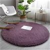 Morbuy Soffice Tappeto Morbido Tappeto a Rotondo Moderno Antiscivolo Lavabile Tappeti Peloso Interno Decorativo per Sedia Girevole Salotto Camera da Letto (Viola,120 cm)