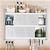 XIGOUZIQU Armadietti da cucina, pensile da cucina in acciaio inox con ante scorrevoli, organizer for armadietti da cucinas, organizer spezie for armadietti bar commerciali, scuole(80x30cm/31.5x11.81in)