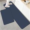 Hixingo Tappeto Cucina in Diatomite, Passatoia Cucina Antiscivolo Lavabile Tappeti da Cucina Tappeto da Cucina Tappeto da Bagno Tappetino per Doccia (Blu Navy,40x120cm)