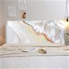 Treer Copertura Per Testiera Letto Singolo, Copri Fodera per Testiera, Stile Astratto Elastica Antipolvere Copritestata Matrimoniale Letto Copertura - All-Inclusive (Sabbia che scorre,180cm)