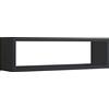 MODULARREDO | REGOLO Mensola da Muro, Pensile Bagno, Mensola da Parete, Scaffale da Parete, 60x17 p15.5 cm, Nero - Made in Italy