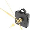 SHINEOFI 2 Set Kit Movimento Orologio da Parete Silenzioso in Materiale e Meccanismo ad Torque per Sostituzione e Riparazione Orologio Muro DIY con Lancette Dorate Albero Lungo Versione