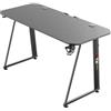 ZStyle Tavolo scrivania da Gaming Desk Postazione Computer Carbonio porta Cuffie Portabicchiere Laptop da Gioco Gestione Cavi Ergonomica Gamer (M)