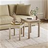 Vida Designs Home Discount, set di 2 tavolini Panama, in legno di pino cerato