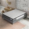 NOVEMBER Materasso Elekctra 180x200 cm - Spessore 30 cm - Ibrido: Molle insacchettate + Schiuma Memory Foam - Sostegno Tonico e Indipendenza del Letto - Certificazione SANITIZED (Anti batterico / Anti acaro)