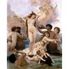 1art1 William-Adolphe Bouguereau Poster La Nascita di Venere, 1879 Stampa d'Arte 50x40 cm