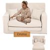 Flumi Personalizzato Divanetto Bambini con Funzione Sleep - 3 in 1 | Divani Piccoli | Divano Bambini | Colore: (velluto a coste beige)