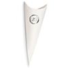 Generic 20 Coni portariso portaconfetti bomboniera 19 cm con Timbro ceralacca per Cerimonia tematica Stampato a Caldo Porta Confetti … (Fibra Bianco 25° venticinquesimo)