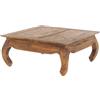 Design Delights - Tavolino da salotto in legno massiccio riciclato "East 80", 80 x 80 x 35 cm (L x P x A)