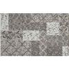 BIANCHERIAWEB Tappeto Velour Antiscivolo da Camera E Salotto Disegno Saturno Argento By Suardi 65x110 cm(Set 2 tappeti) Argento