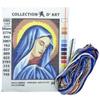TOMASELLI MERCERIA Kit Quadretto Mezzo Punto Figura Sacra Aida + Matassine + Ago