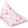 Ready Steady Bed Poltrona a Sacco da Bambino 96x120x96cm, Comodi Piramide Forma Pouf con Riempimento, Beanbag Morbida per la Stanza dei Giochi (Gufi)