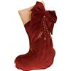 Infants - Calza della Befana in Velluto - Personalizzata con Iniziale Ricamata - Calze da Appendere - Idee Regalo per Natale - Decorazioni Natalizie per la Casa - Regali Natalizi (Bordeaux)