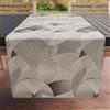 PETTI Artigiani Italiani - Accessori Tessili da Cucina, Runner da Tavolo Elegante 40x140 cm in Microfibra, Tovaglia Tavola in Stampa Digitale Cerchio Silver