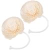 Gatuida Diffusore per Oli Essenziali Decorativo Fiore in Corda di Cotone e Gambo Vegetale, Ricaricabile, Leggero, per Ufficio e Auto, Confezione da 2 Pezzi Beige
