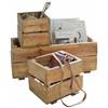 Loberon Set di 3 contenitori Madina, Marrone